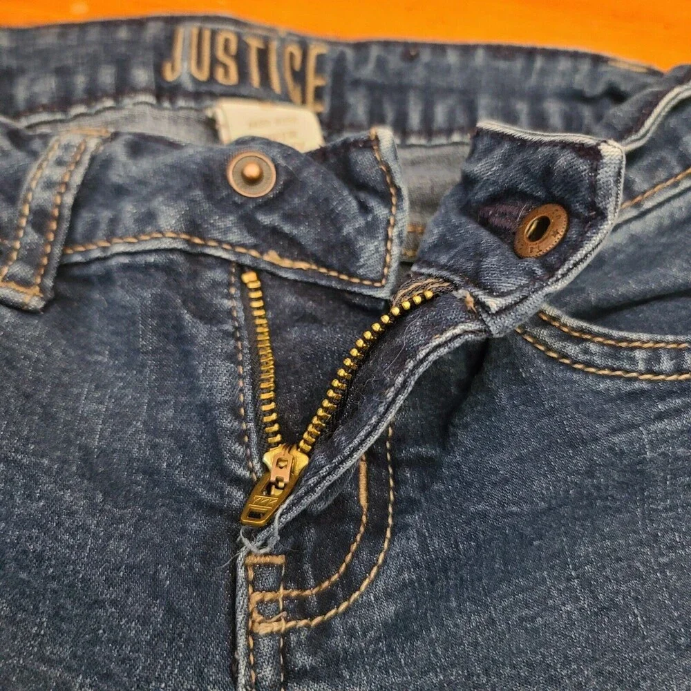 Justice Girls Mid Rise Super Skinny Jeans Size 8